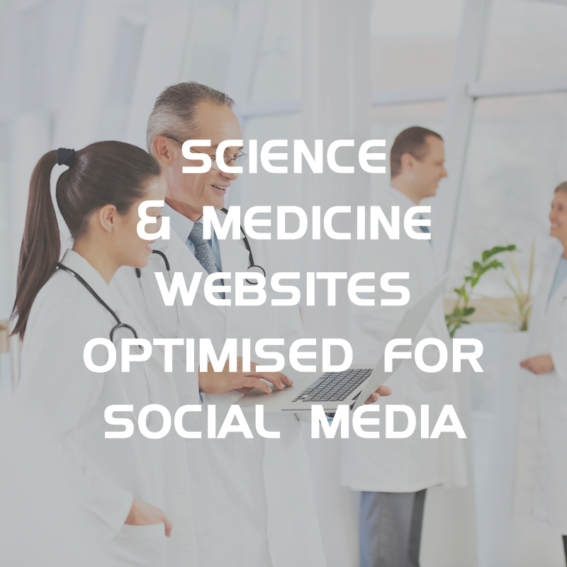 Social Media optimised, for LinkedIn, Website Designers, Web Site Creator, for Medical Doctors, Healthcare Professionals; Medical Practice Web Sites; Pharma, Biotech, MedTech and Diagnostics Websites